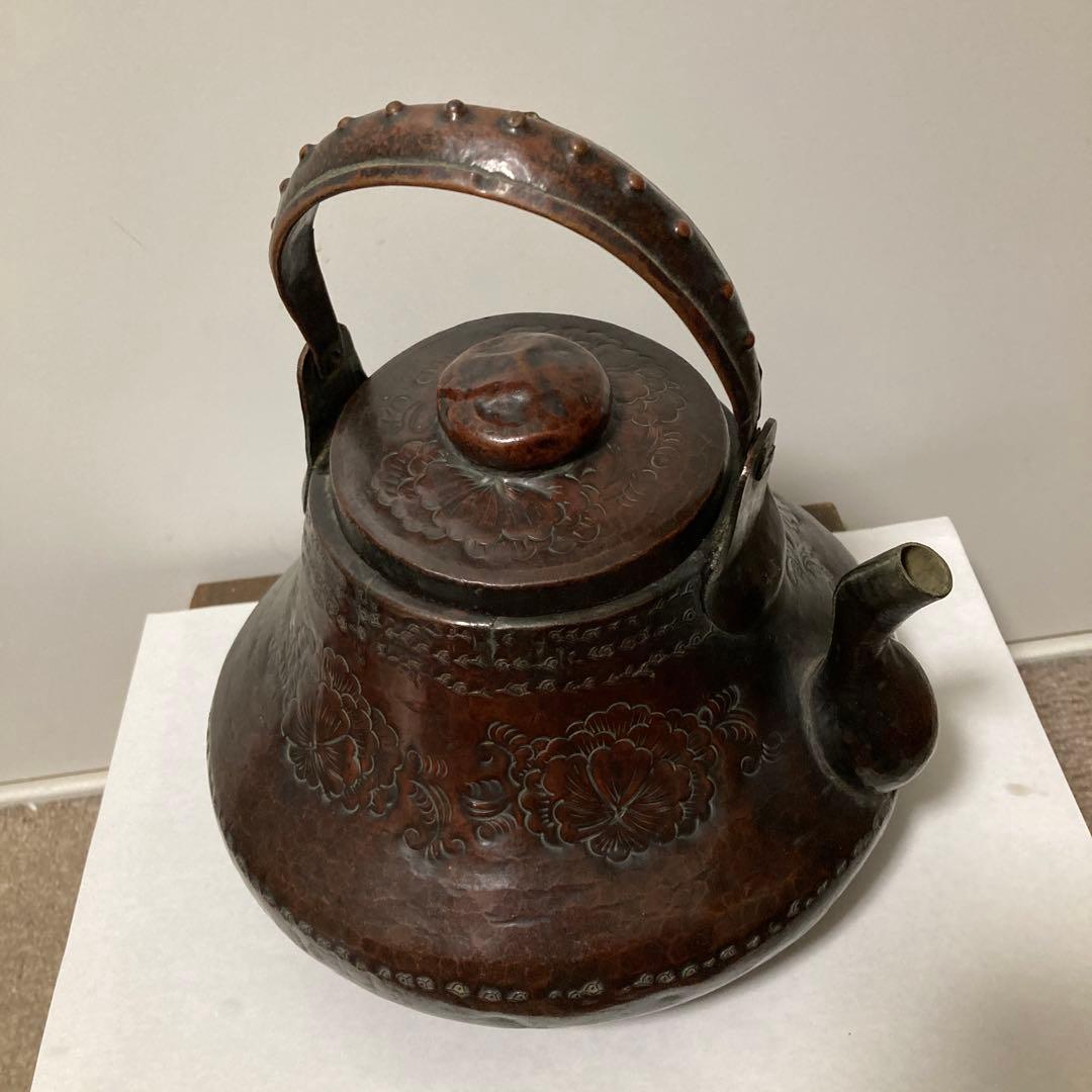 銅製銅瓶　提梁銅瓶手作り老銅瓶ティーポット