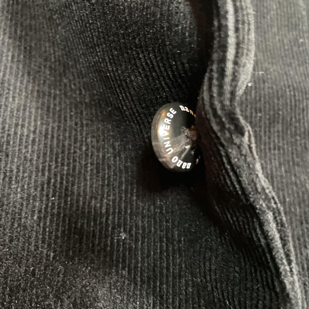 ナノユニバース　ダメリーノ コーデュロイ　スーツ　セットアップ　ブラック　L