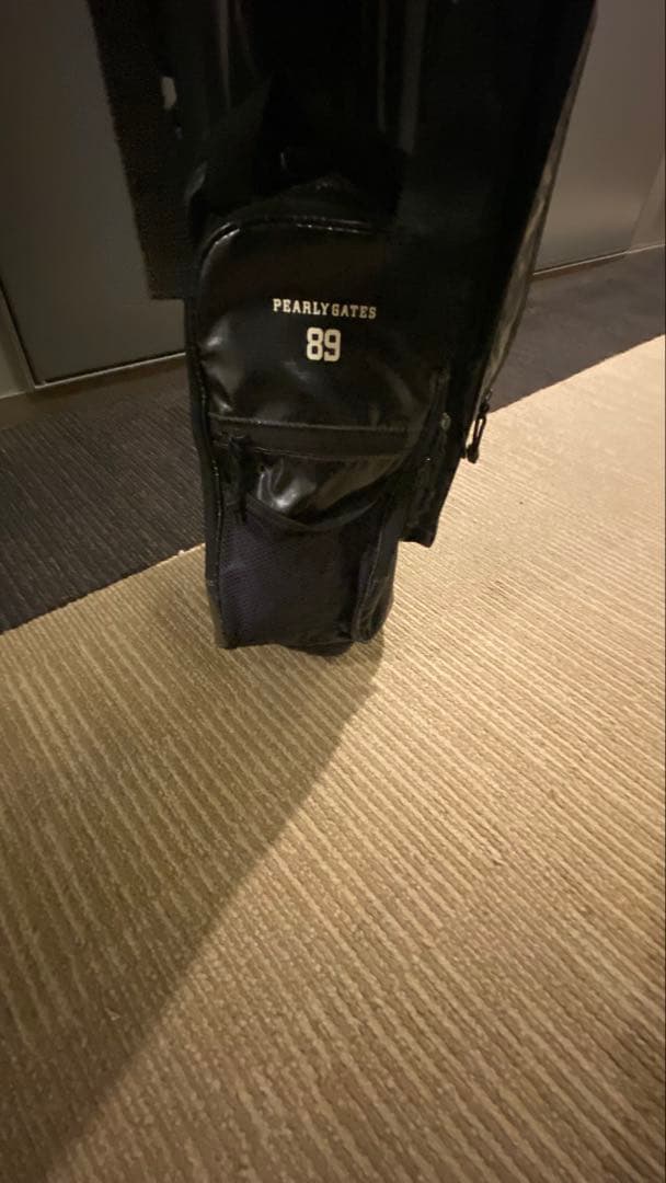 パーリーゲイツ 黒 キャディバッグ 軽量 三脚付き