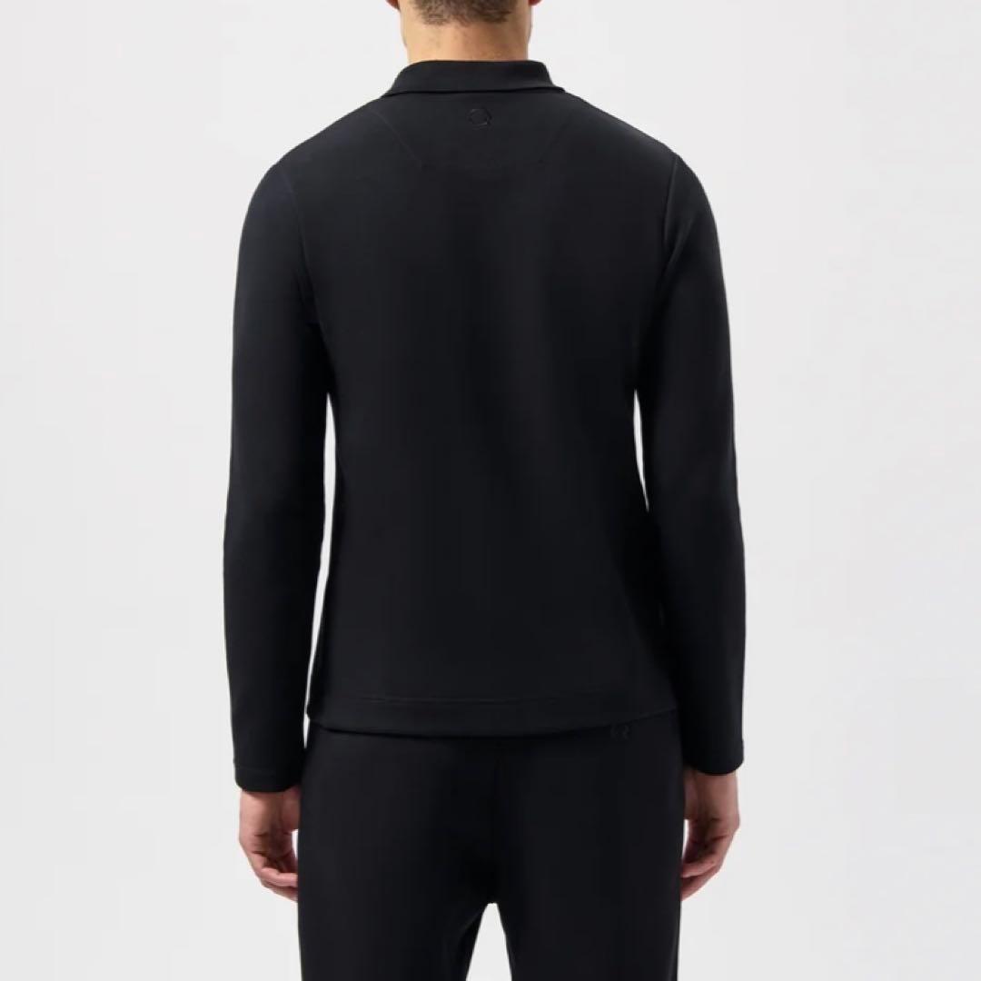 新品 BALR. Q-SERIES レギュラーフィット 長袖ポロシャツ L 黒