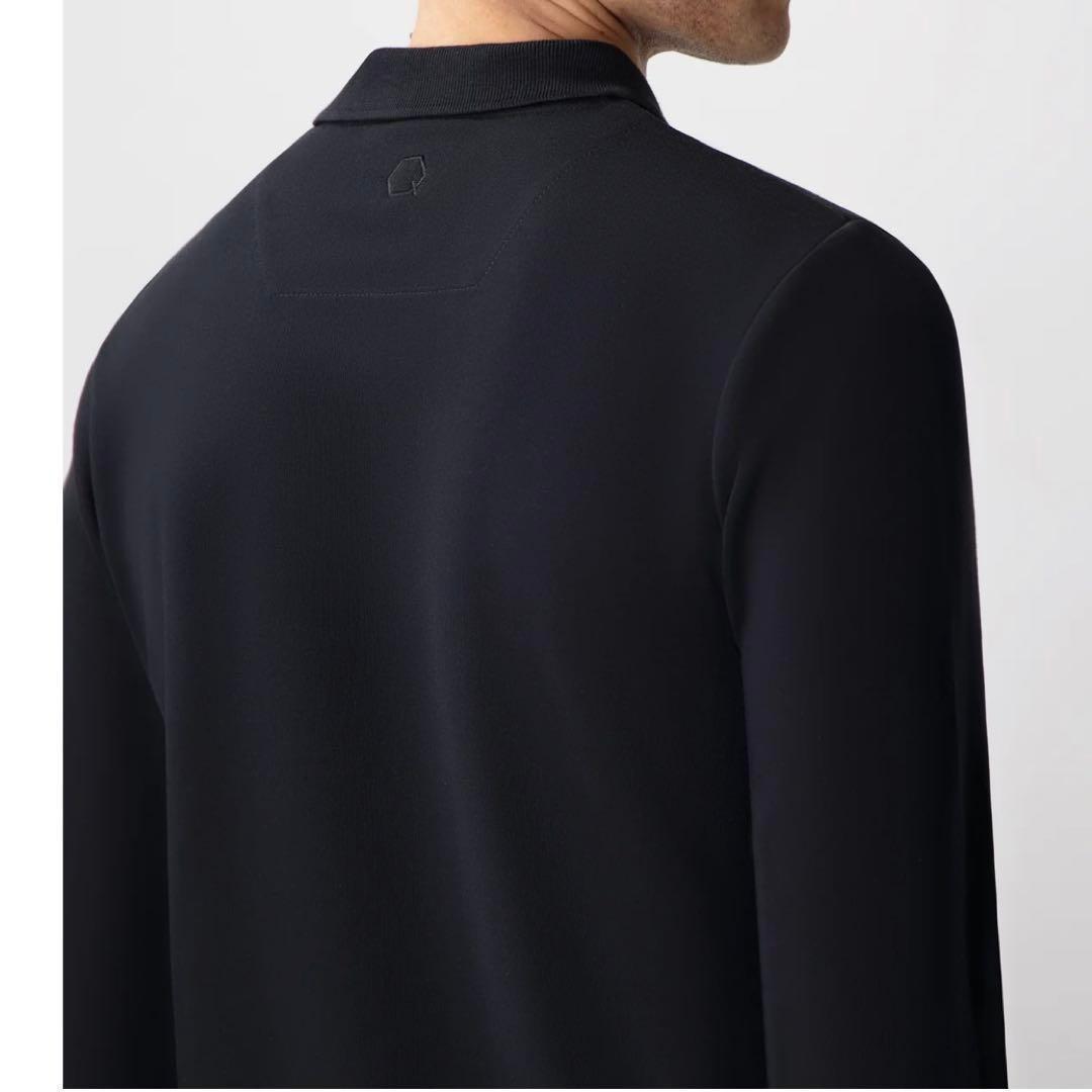 新品 BALR. Q-SERIES レギュラーフィット 長袖ポロシャツ L 黒