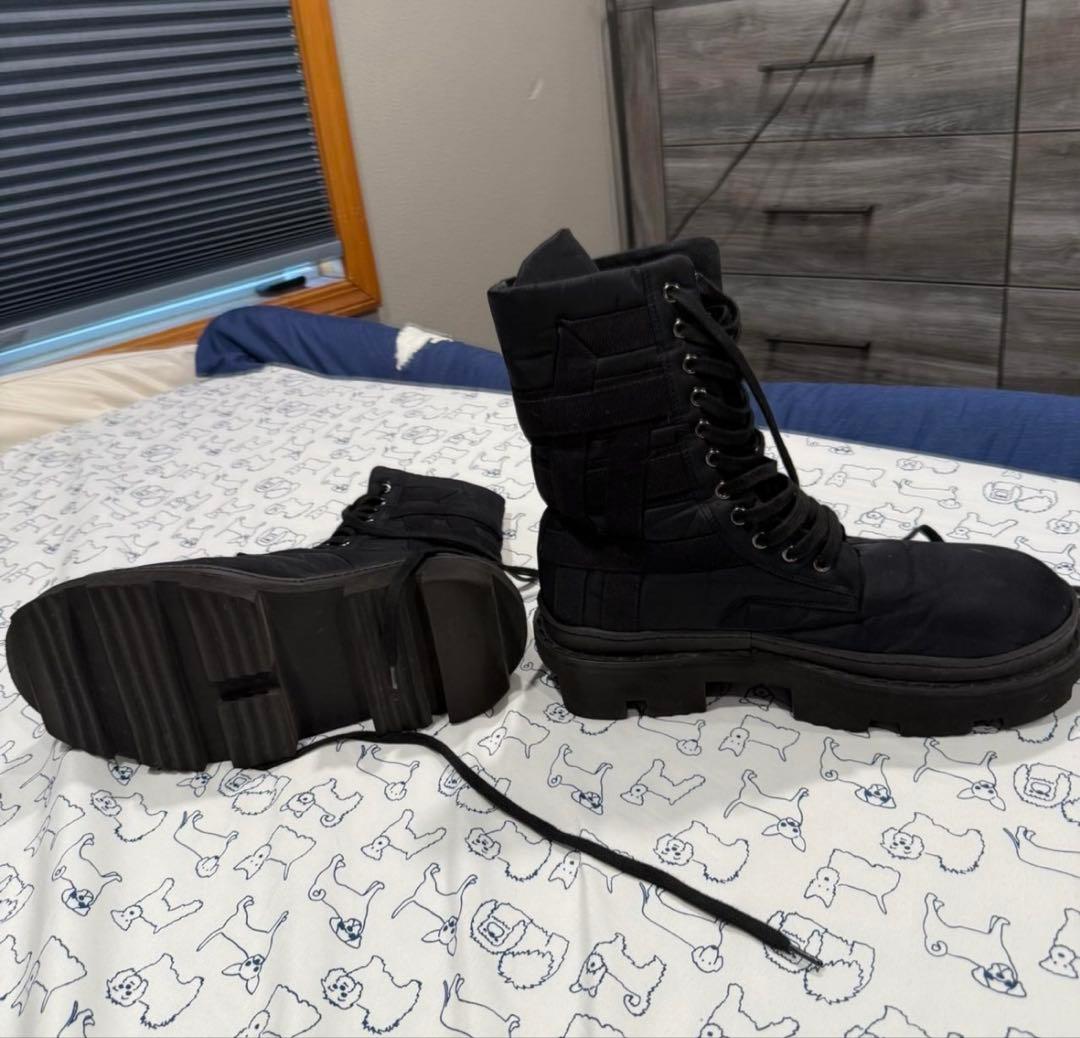 靴 Rick owens drkshdw army megatooth boots