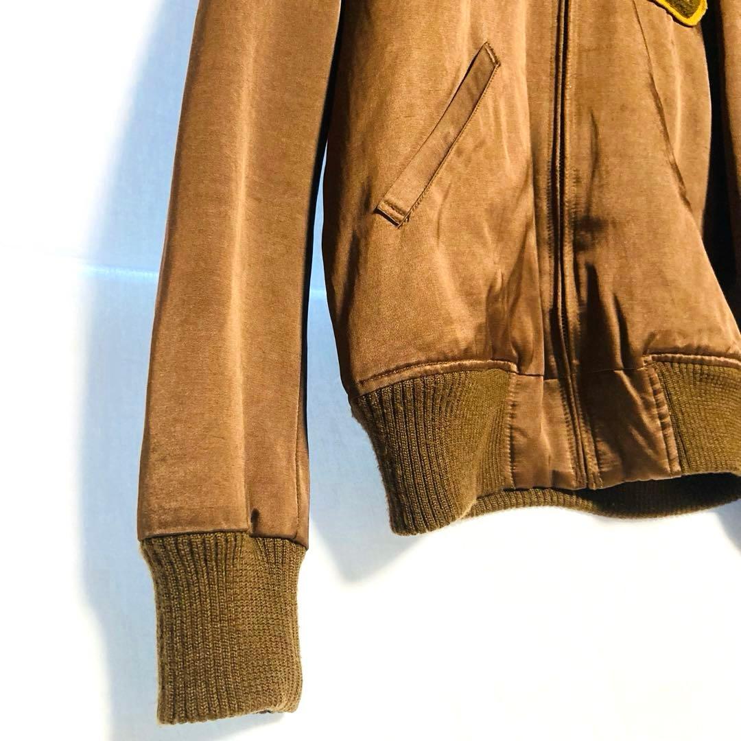 Schott ナイロンツイル フライトジャケット ワッペン 短丈 S（M相当）