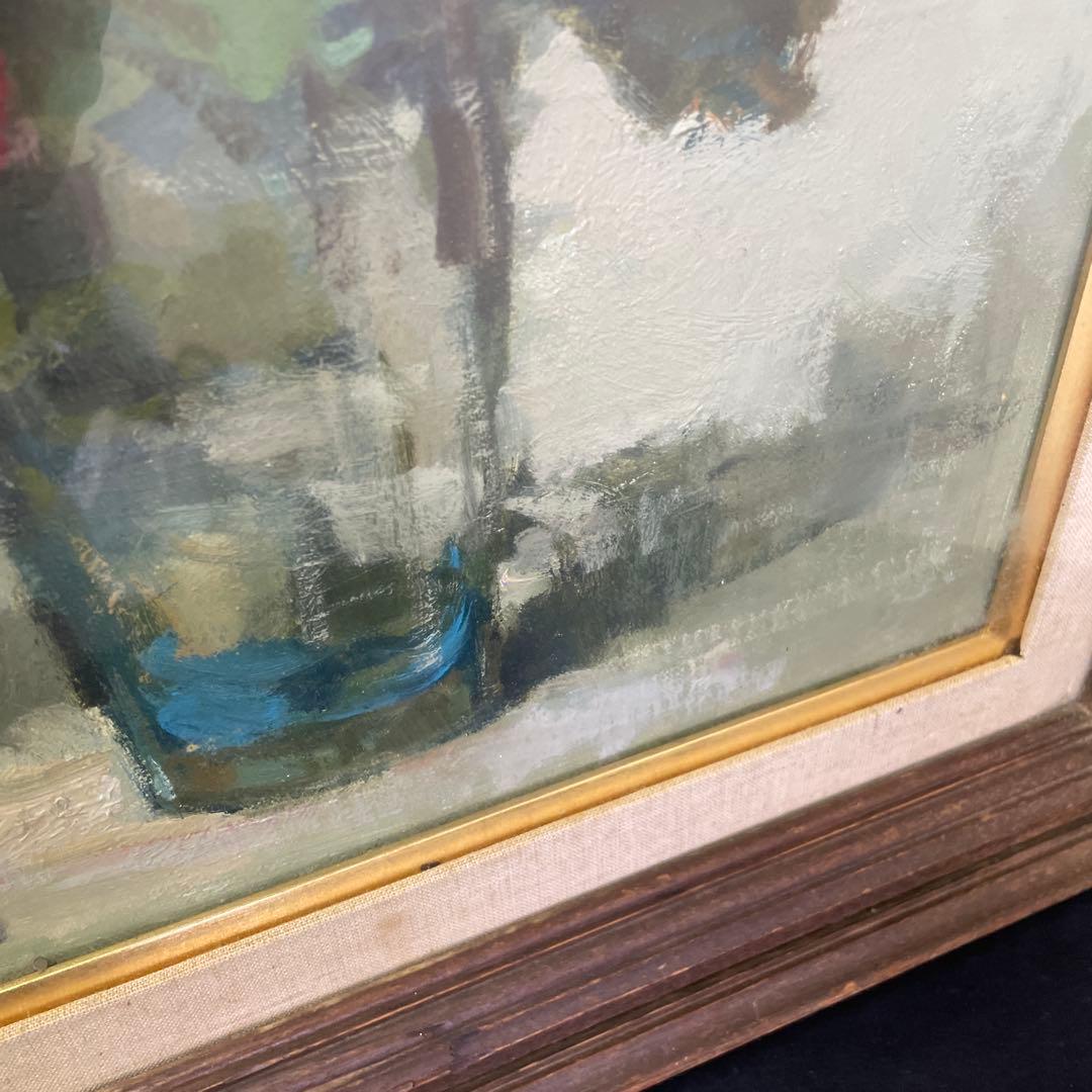 山崎翠祥 薔薇 1981 油絵　絵画