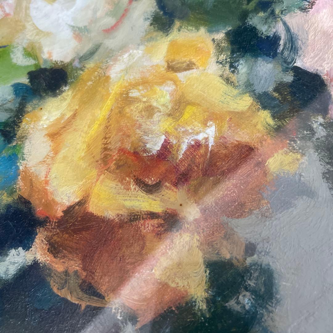 山崎翠祥 薔薇 1981 油絵　絵画