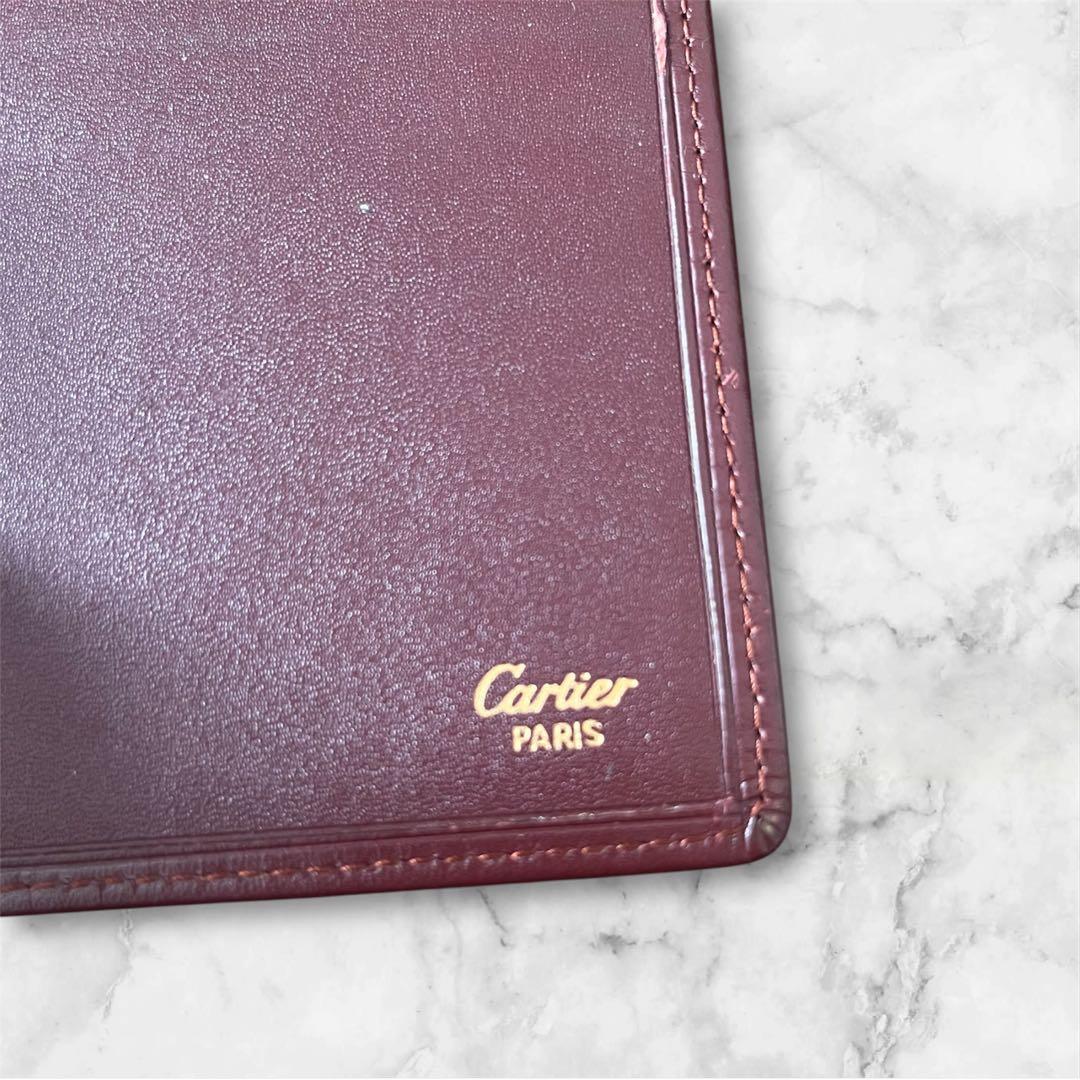 Cartier マスト ドゥ カルティエ マネークリップ 二つ折り カード入れ
