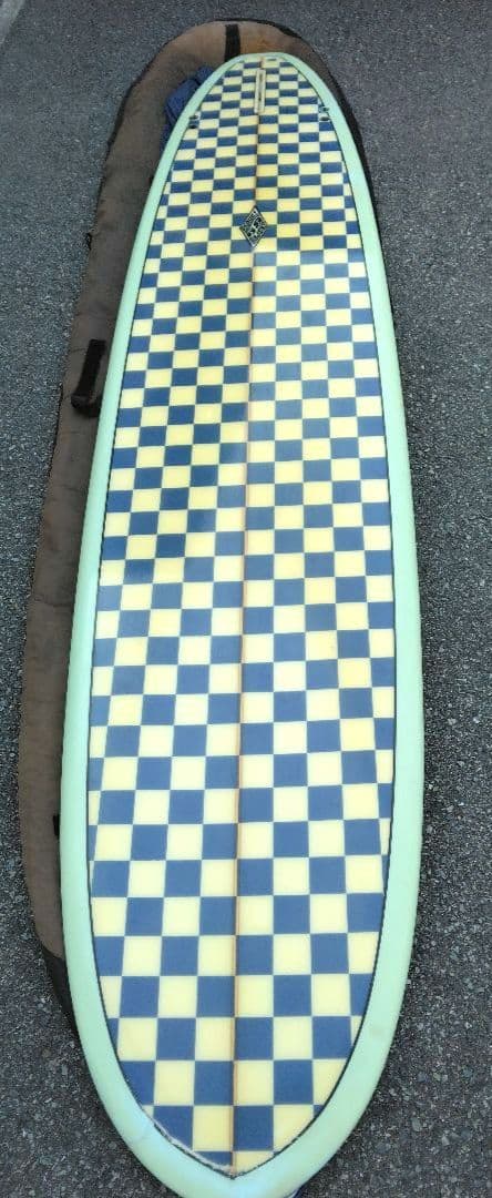 SURFBOARDS devotion チェッカーパターン サーフボード ロング