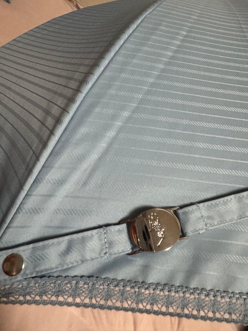 ★新品★ポロラルローレン　晴雨兼用パラソル　日傘１級遮光　スライド式　軽量　水色