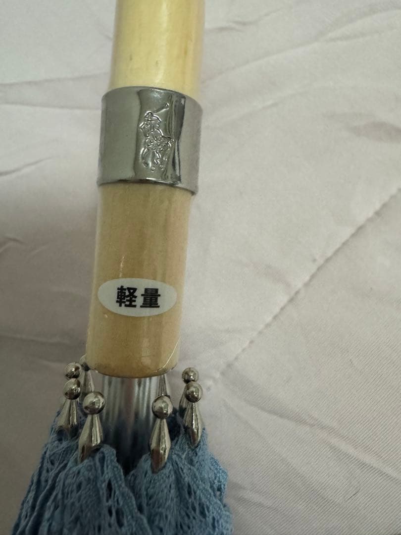 ★新品★ポロラルローレン　晴雨兼用パラソル　日傘１級遮光　スライド式　軽量　水色