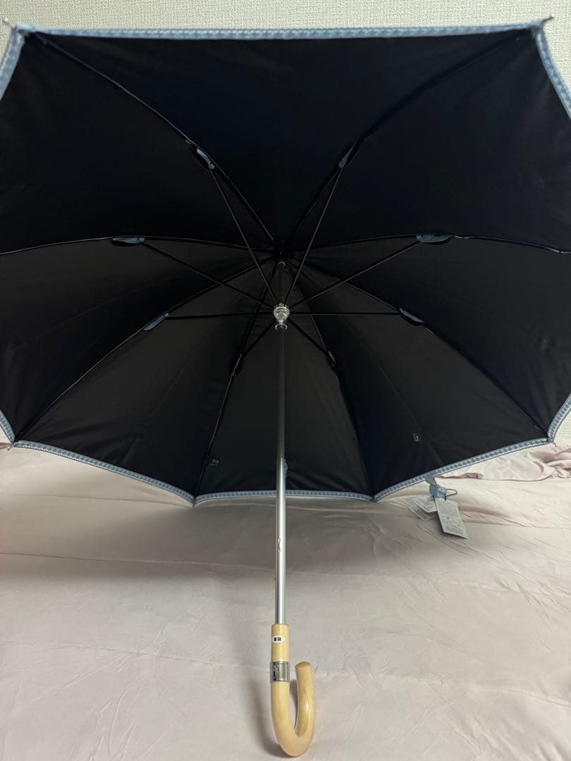 ★新品★ポロラルローレン　晴雨兼用パラソル　日傘１級遮光　スライド式　軽量　水色