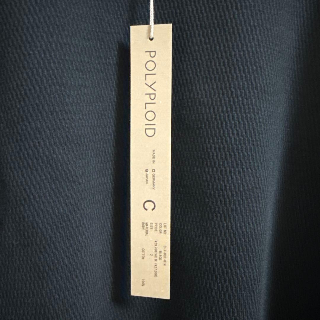 トップス POLYPLOID OVERSIZE LONGSLEEVE C BLACK