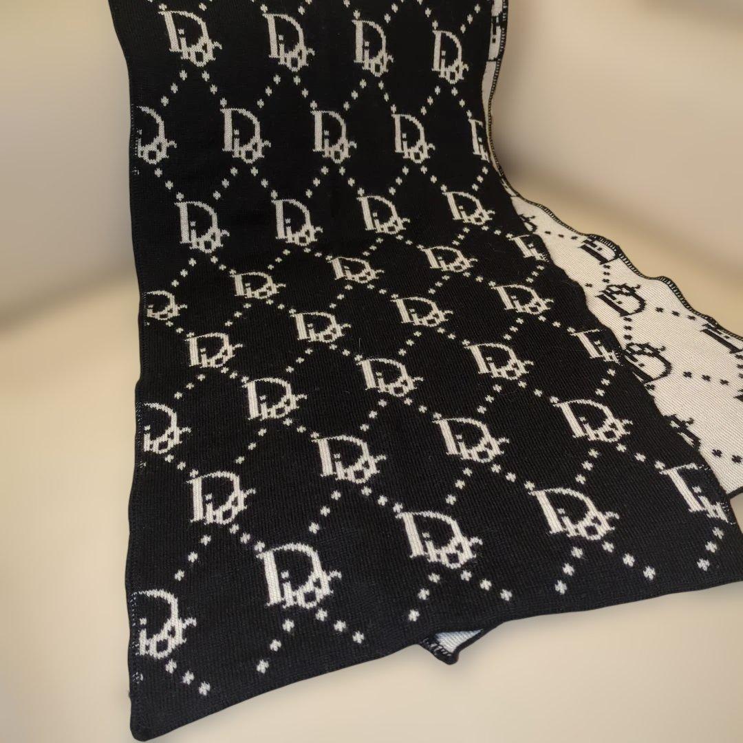 ✨極美品✨CHRISＴIANDIＯRマフラー[ブラック ＆ホワイト]