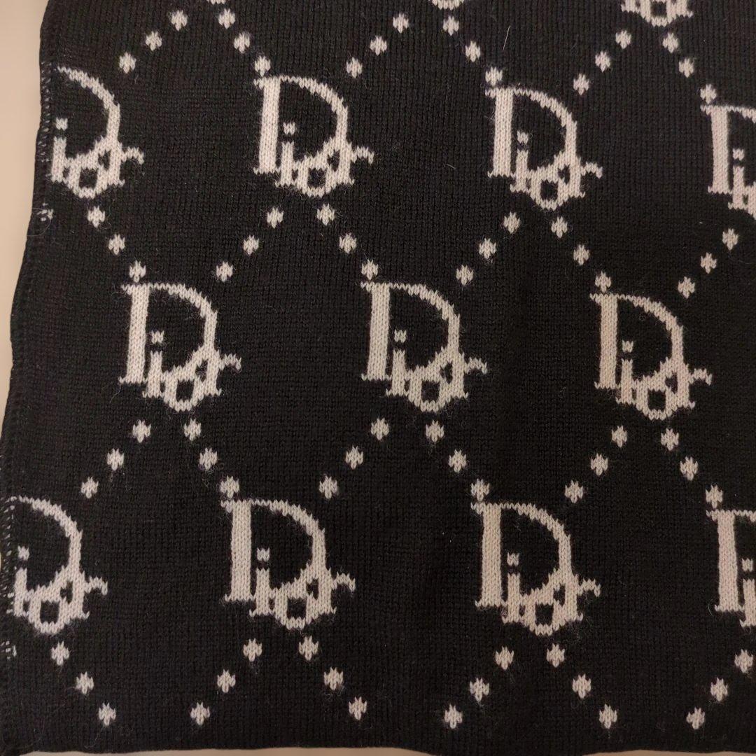 ✨極美品✨CHRISＴIANDIＯRマフラー[ブラック ＆ホワイト]