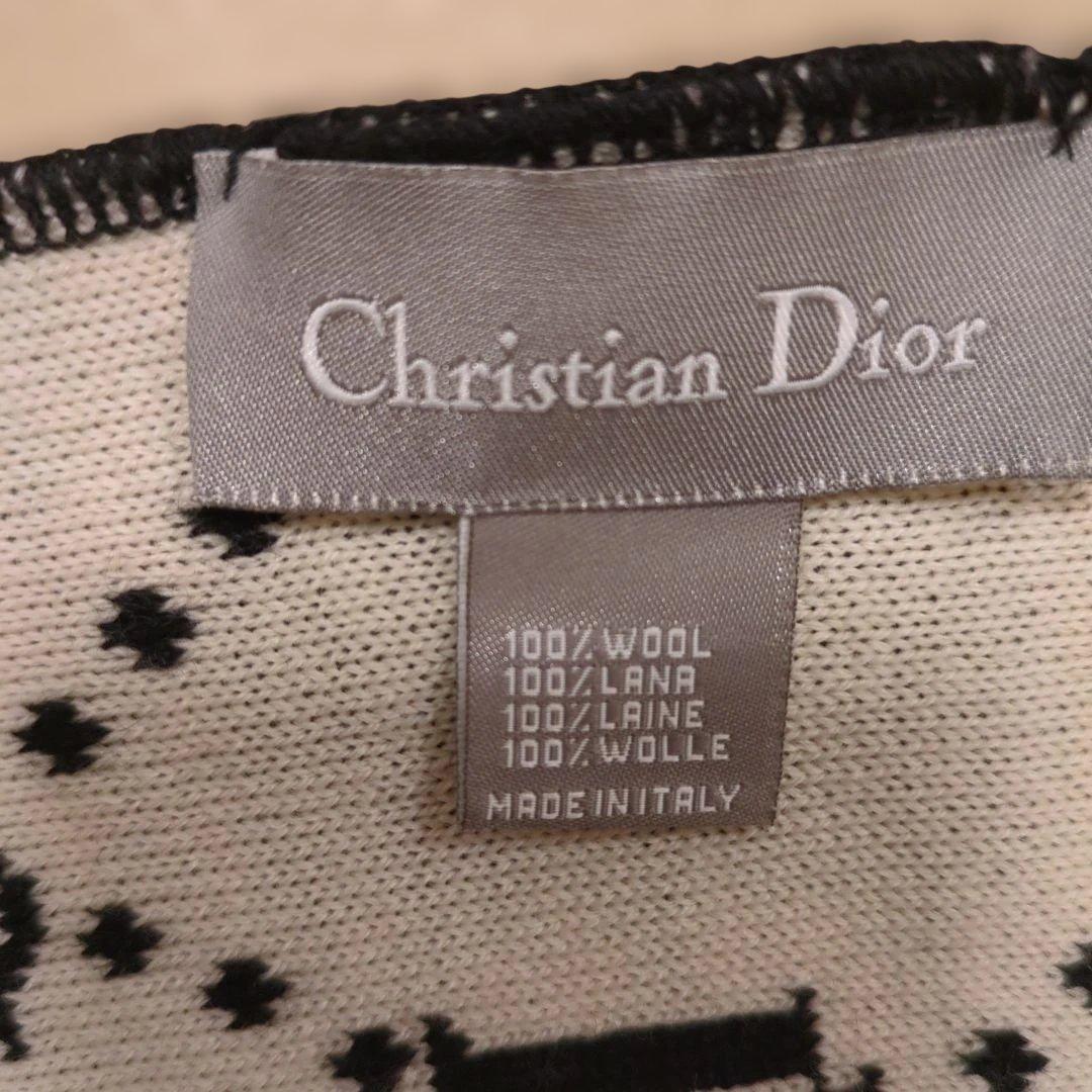 ✨極美品✨CHRISＴIANDIＯRマフラー[ブラック ＆ホワイト]