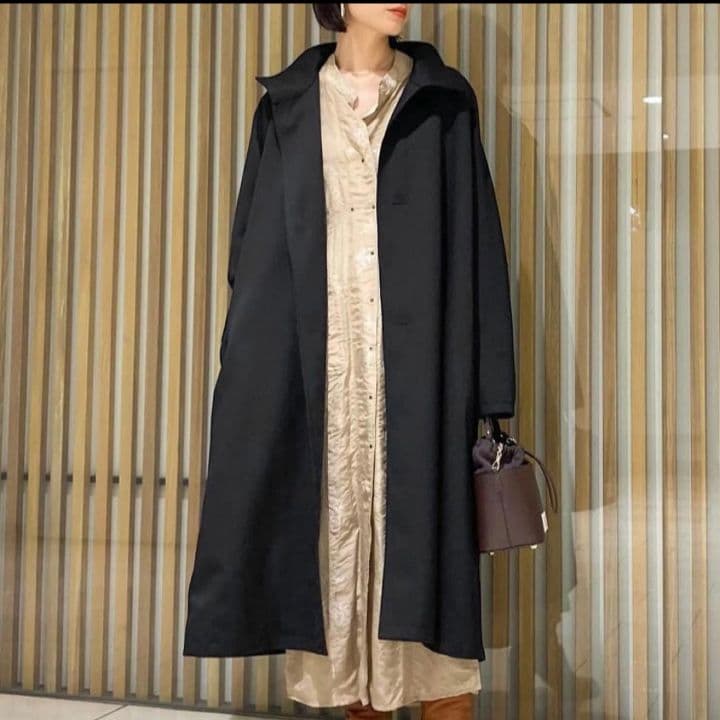 新品未使用　CABaN ウールギャバジンスタンドカラーコート