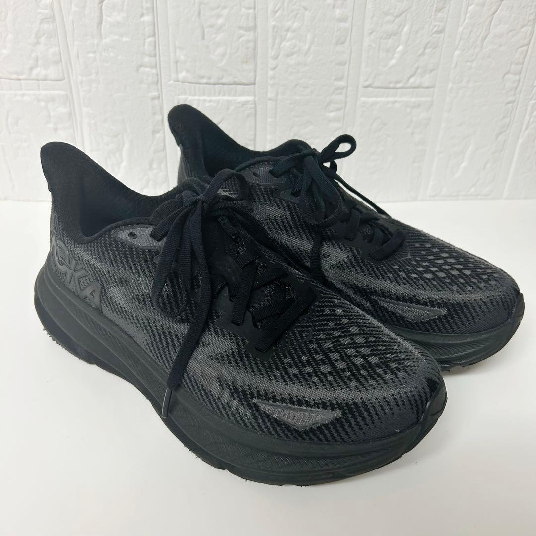 限定値下✨HOKA ONE ONE クリフトン9 黒　軽量　ランニングシューズ