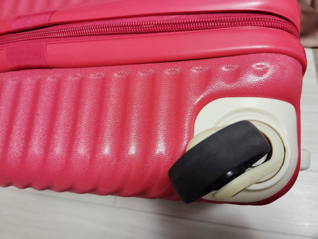 【HaNT】mineスーツケース 47L レッド 美品 キャスターストッパー