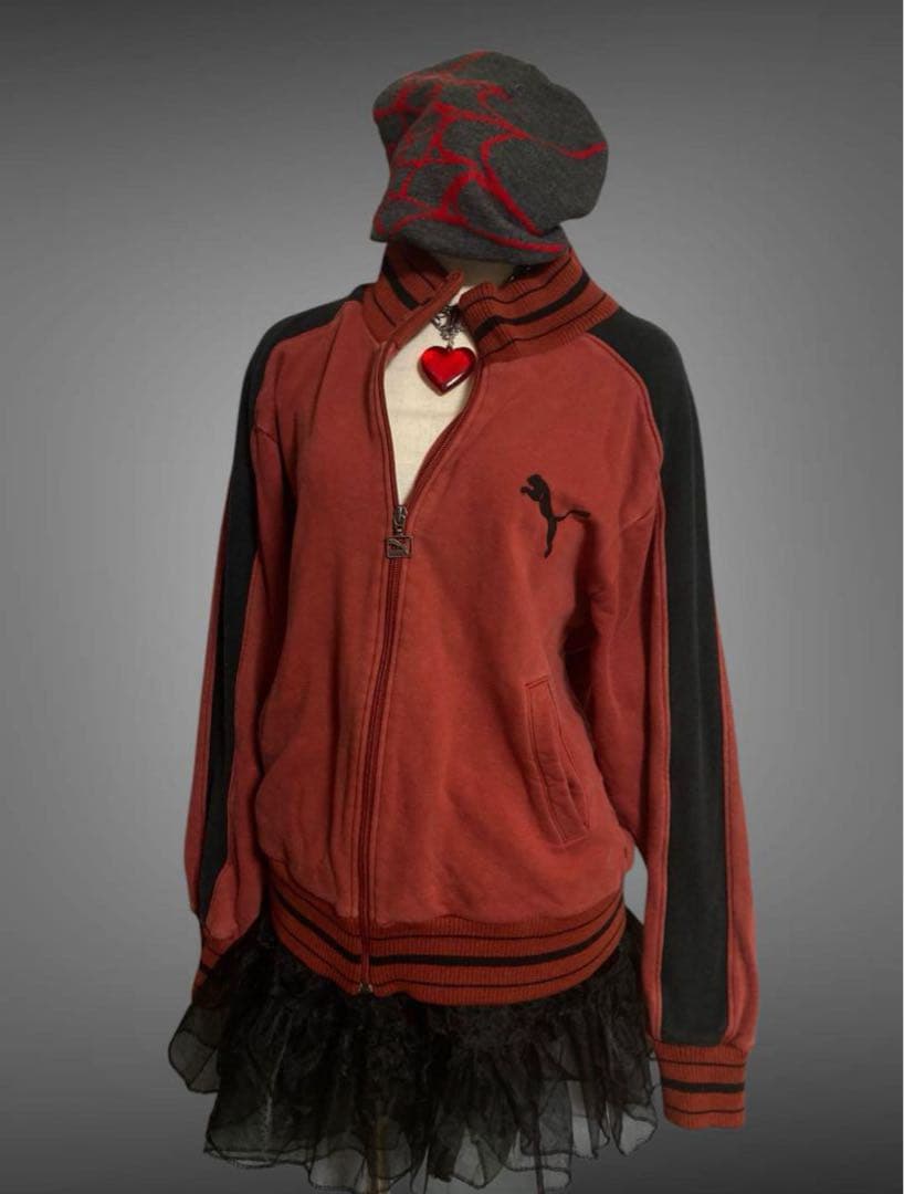 激レア80s綿PUMAトラックジャケットy2kフェアリーグランジ平成ギャルロック