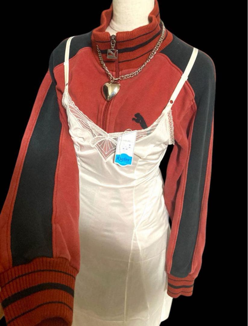 激レア80s綿PUMAトラックジャケットy2kフェアリーグランジ平成ギャルロック