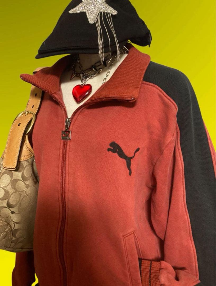 激レア80s綿PUMAトラックジャケットy2kフェアリーグランジ平成ギャルロック