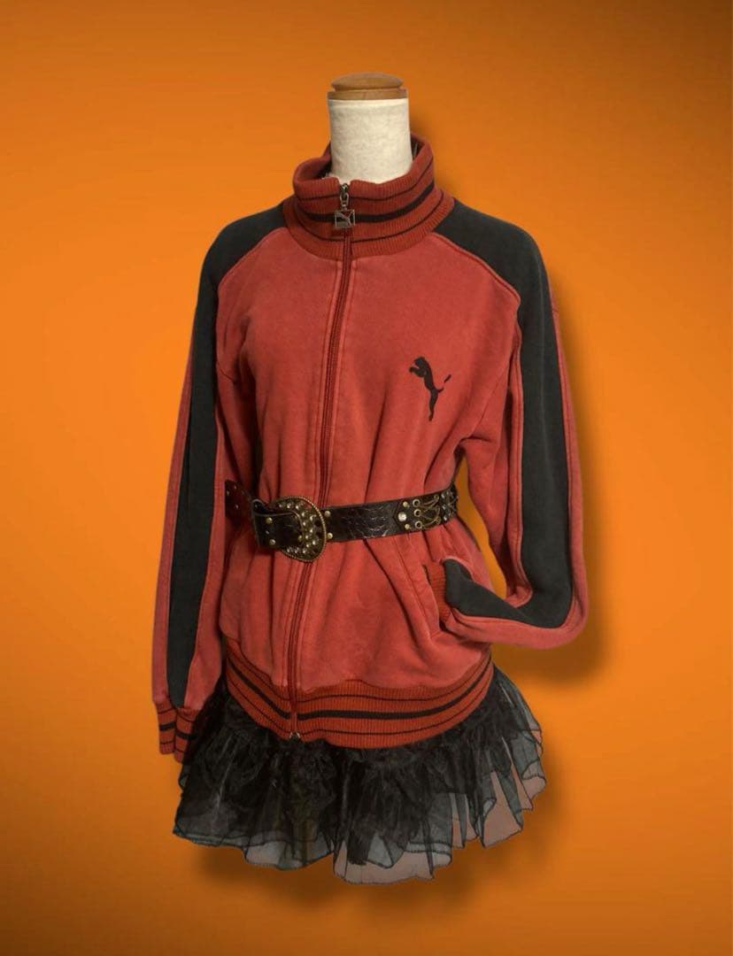 激レア80s綿PUMAトラックジャケットy2kフェアリーグランジ平成ギャルロック