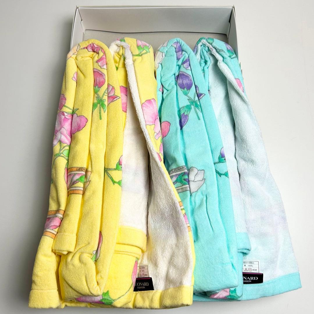 未使用✳︎レオナール/タオルケット2枚セット/東京西川/花柄/140×200cm