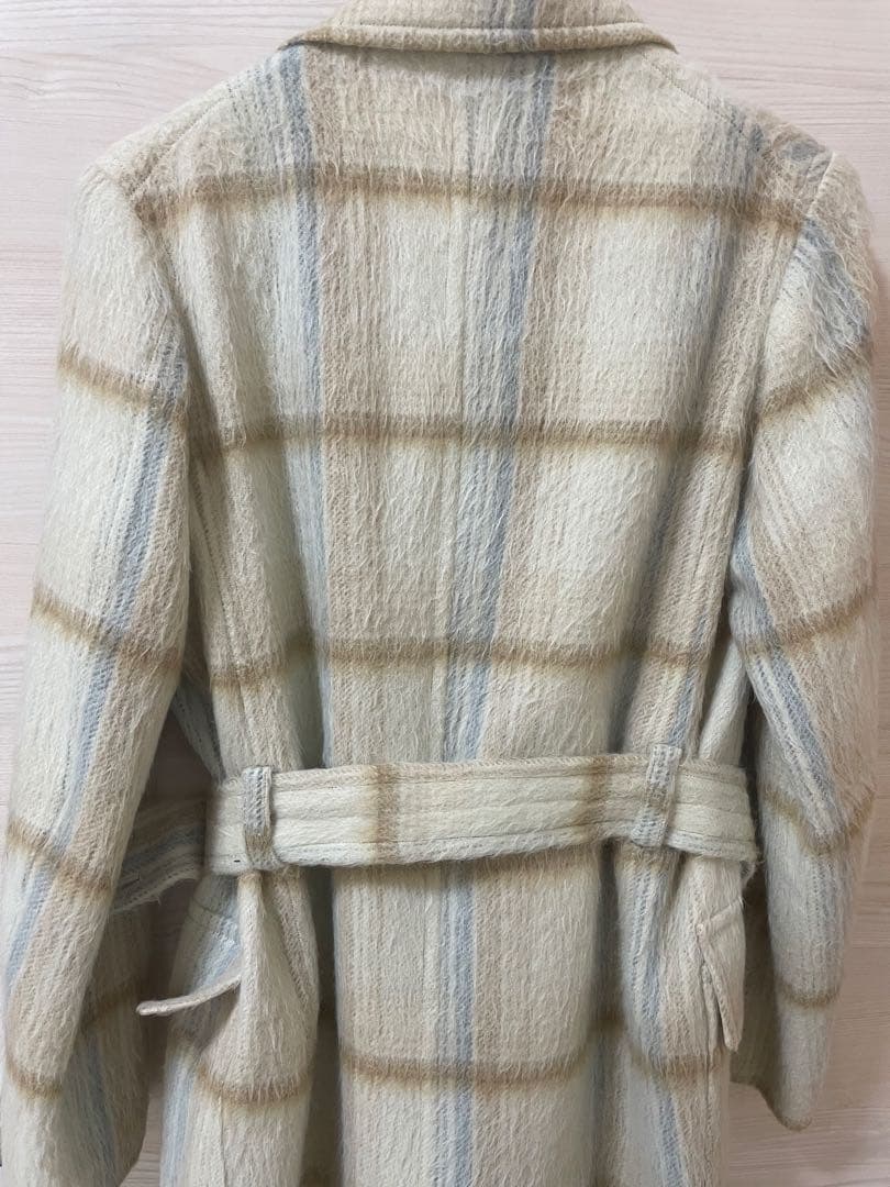 ⭐︎限定特価⭐︎AURALEE アルパカシャギーチェックコート　アウター　オーラリー