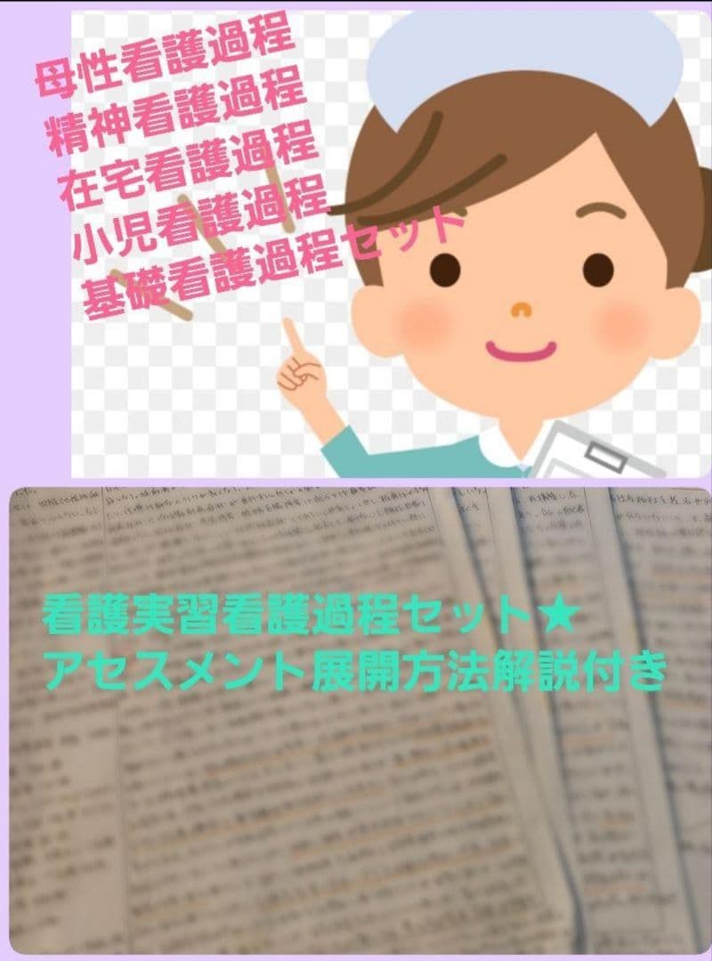 看護実習セット★　看護過程　アセスメント　看護目標　　手順書　看護学生　国家試験
