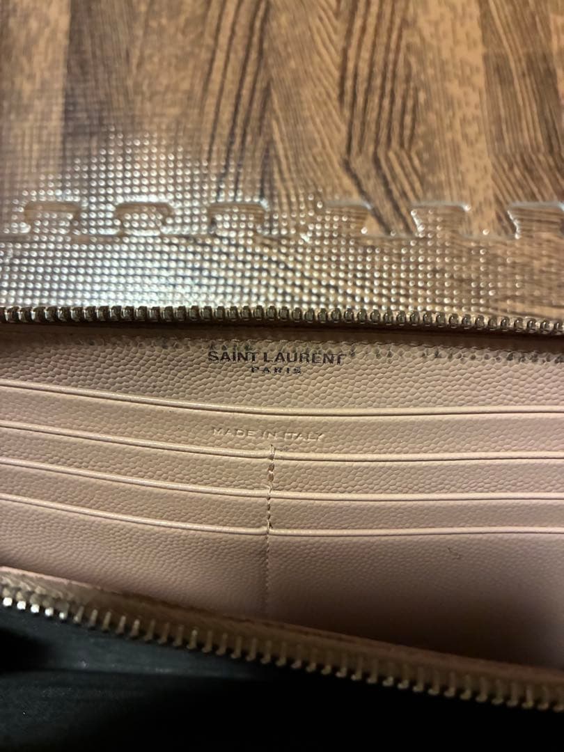 YSL キルティング長財布