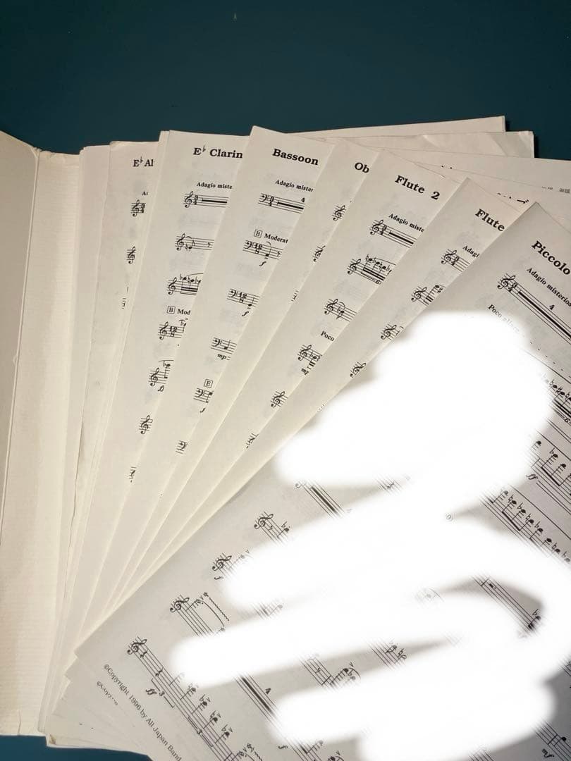 ア*イ様 1996年度全日本吹奏楽コンクール課題曲3, 4スコアセット