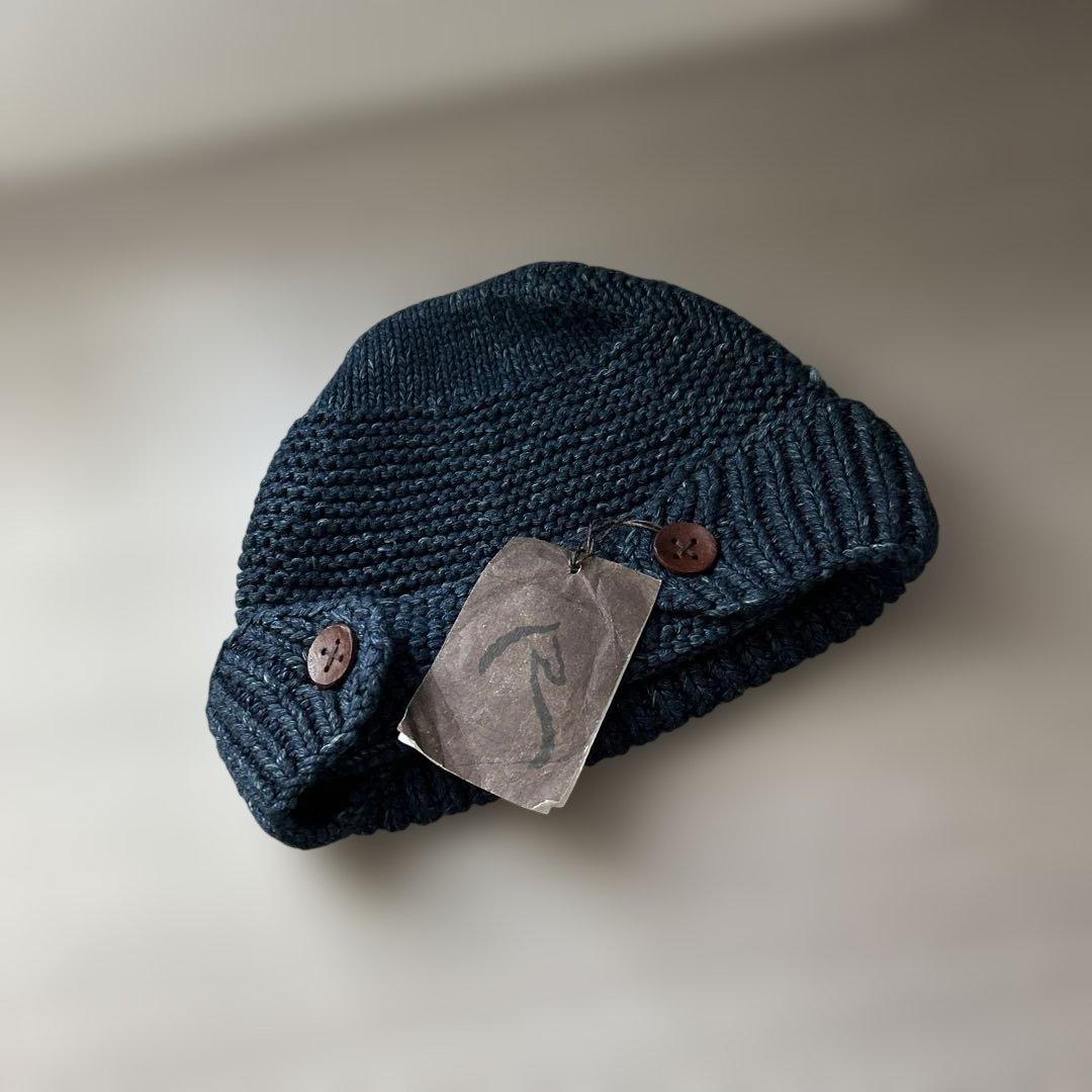 45RPM インディゴ　ニット帽　新品　タグ付き