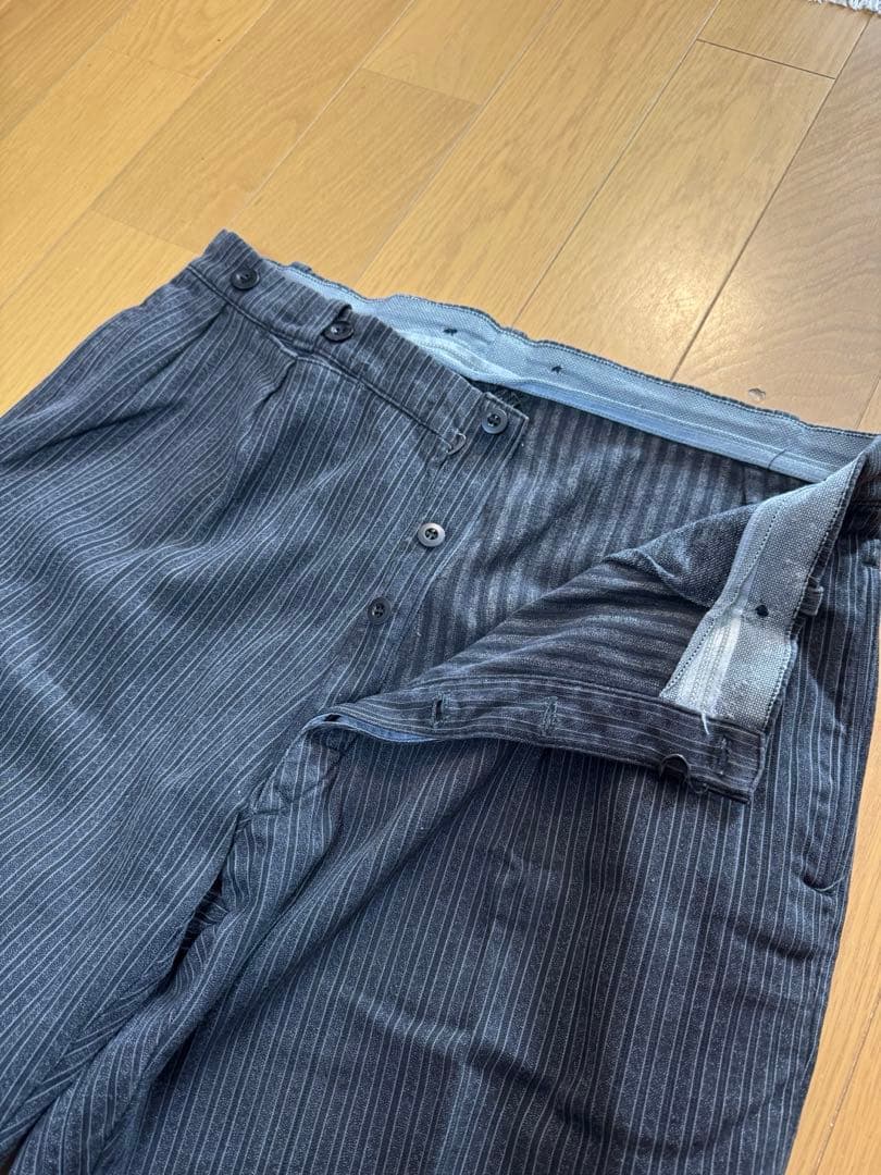 40s 50s フレンチビンテージ ストライプ スラックス