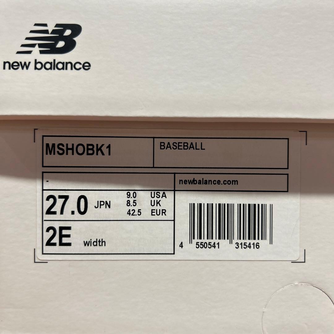 大谷翔平スパイクニューバランス27.0cmOhtani v1 l BK1