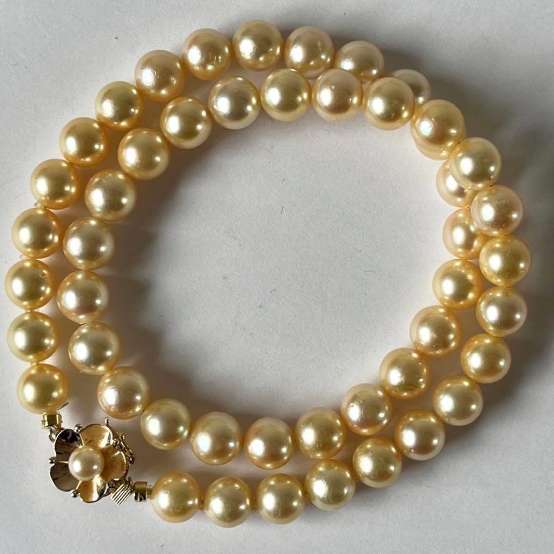 Sun様 k14刻印✨あこやゴールデンパール 7.5-8.0mm ネックレス