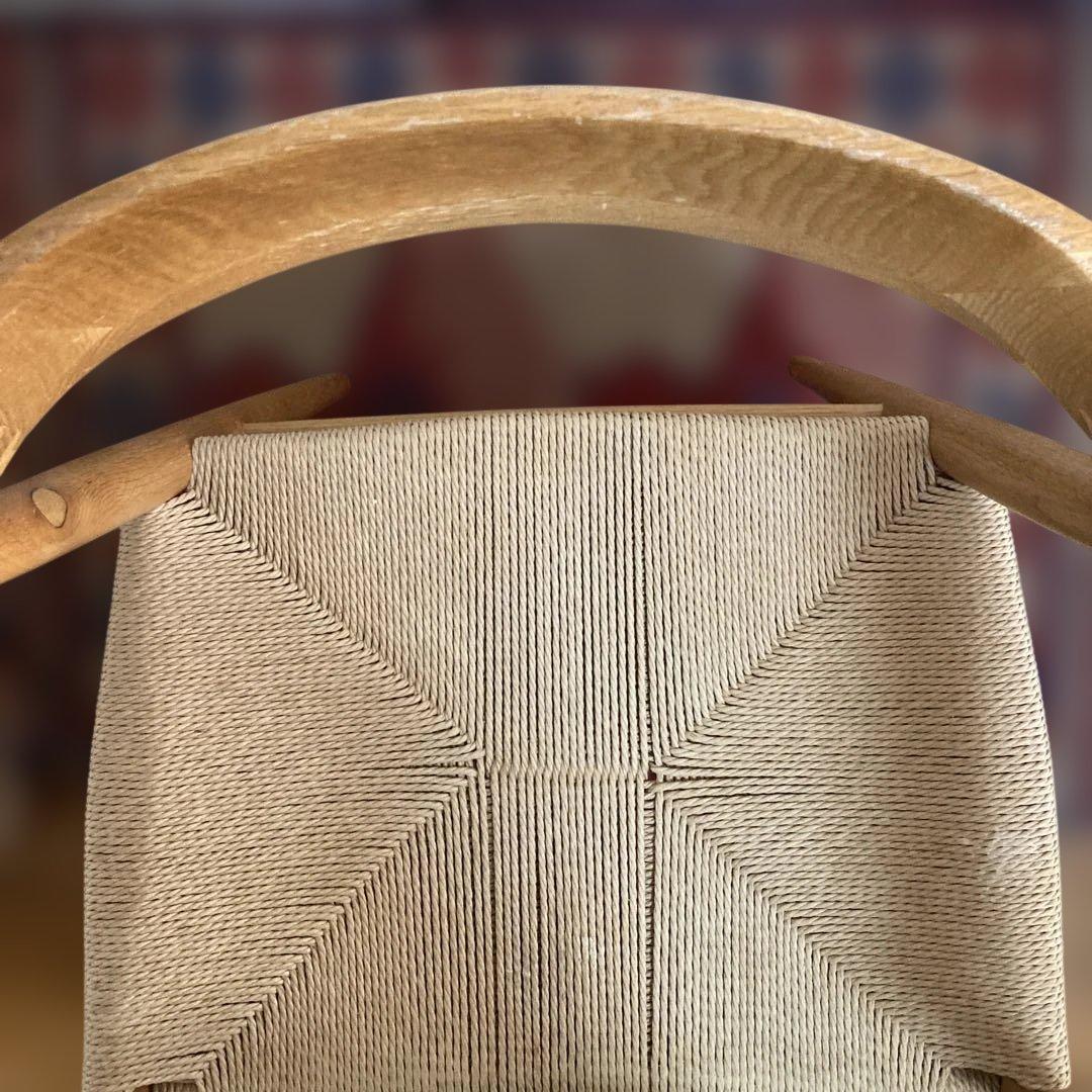 無印良品　ペーパーコード　椅子　モダンダイニングチェア ナチュラルウッド