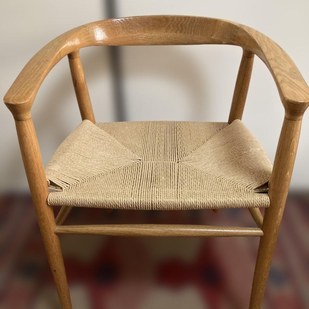 無印良品　ペーパーコード　椅子　モダンダイニングチェア ナチュラルウッド