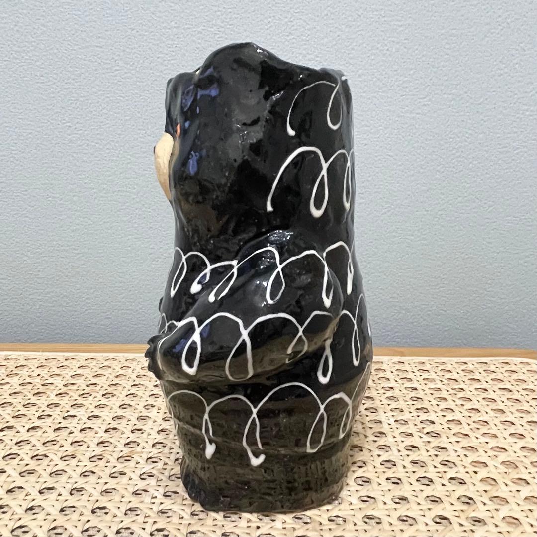 増田光 クマ フラワーベース 花瓶 オブジェ 陶器 花器