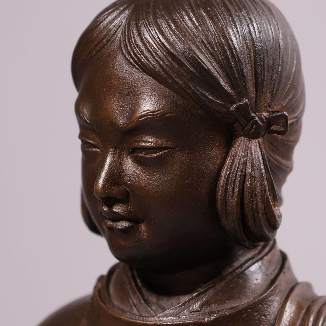 高村光雲 原型銅製「聖徳太子御考養之像」 和宗総本山四天王寺監修 【MA618】