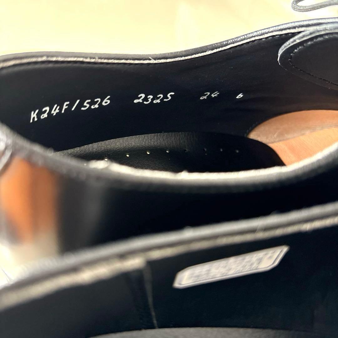 新品　リーガル　ストレートチップ　ブラック　24cm　232S