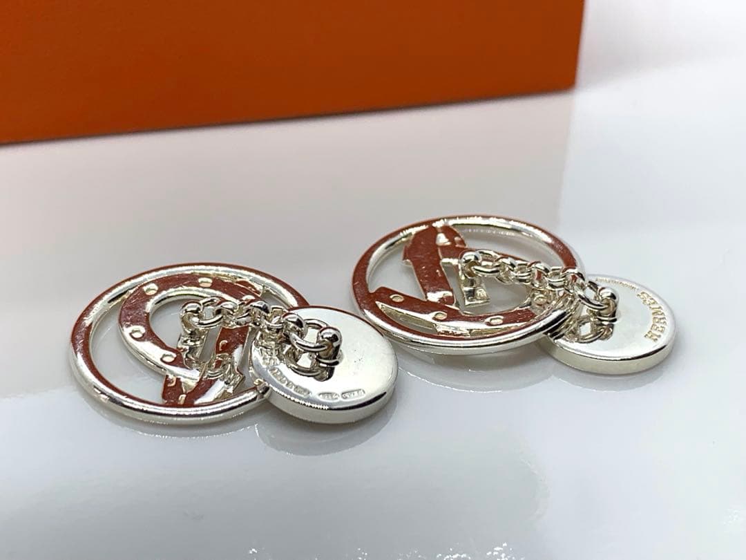 エルメス　ホースシュー　セリエ　カフス　シルバー