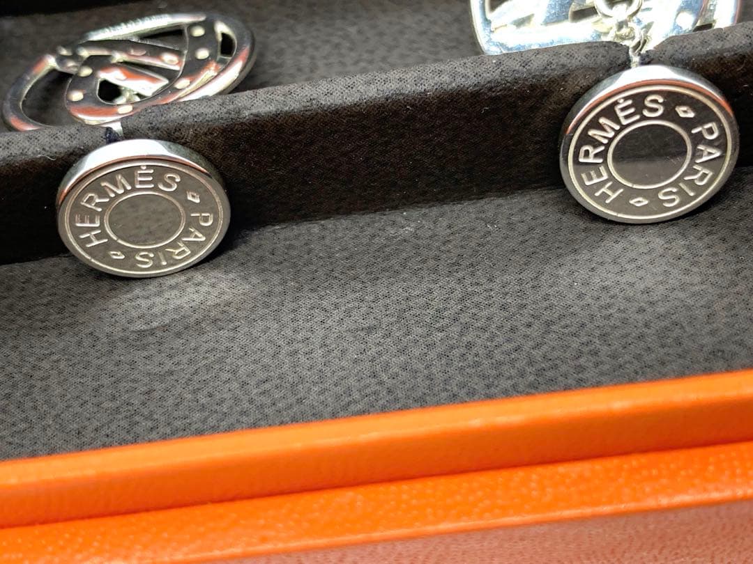 エルメス　ホースシュー　セリエ　カフス　シルバー