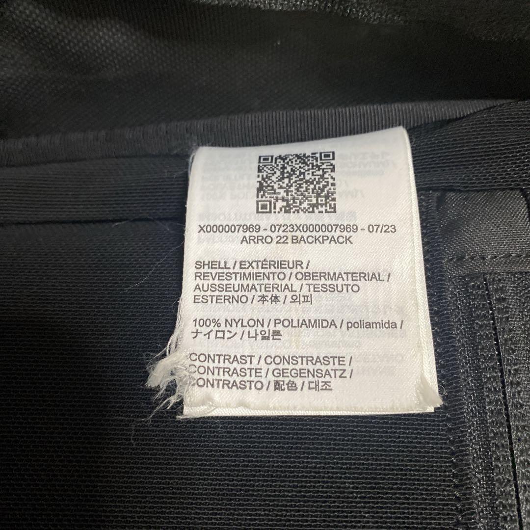 当日発送フォロー割ARC'TERYX アロー22 ブラックリュック　バックパック