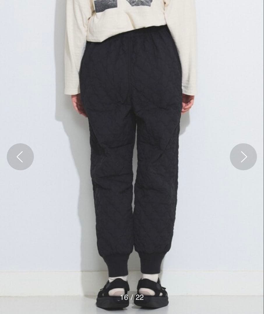 ❣️新品タグ付BEAMSBOYビームスボーイキルティングFミリタリーパンツ黒フリー