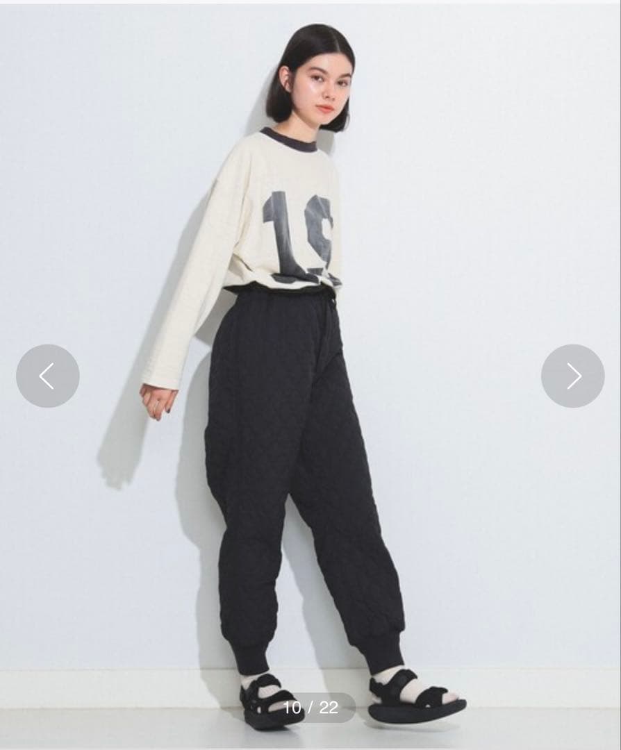 ❣️新品タグ付BEAMSBOYビームスボーイキルティングFミリタリーパンツ黒フリー