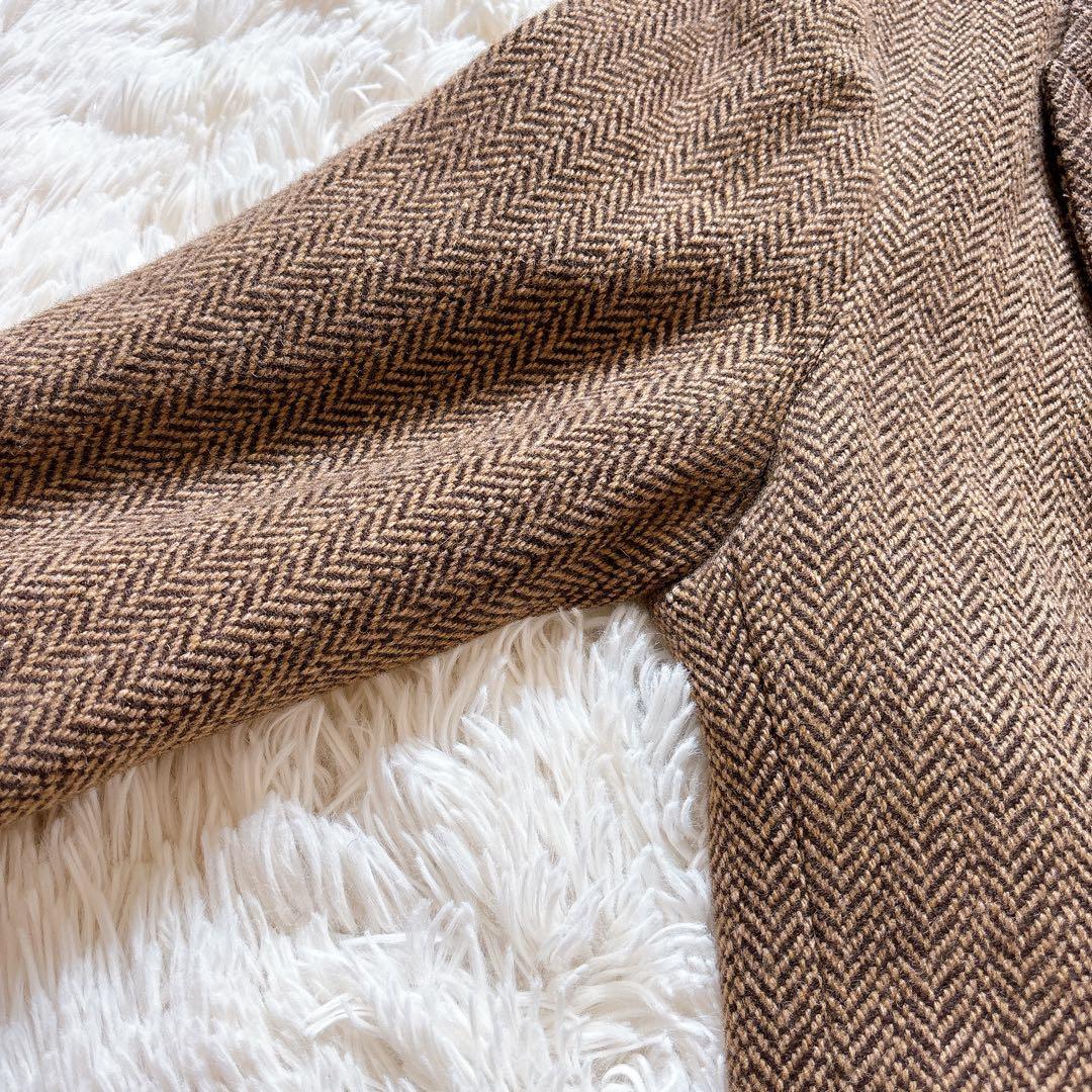 【K様】ポロラルフローレン　へリンボーンウールブレンド ジャケット　ブラウン　M