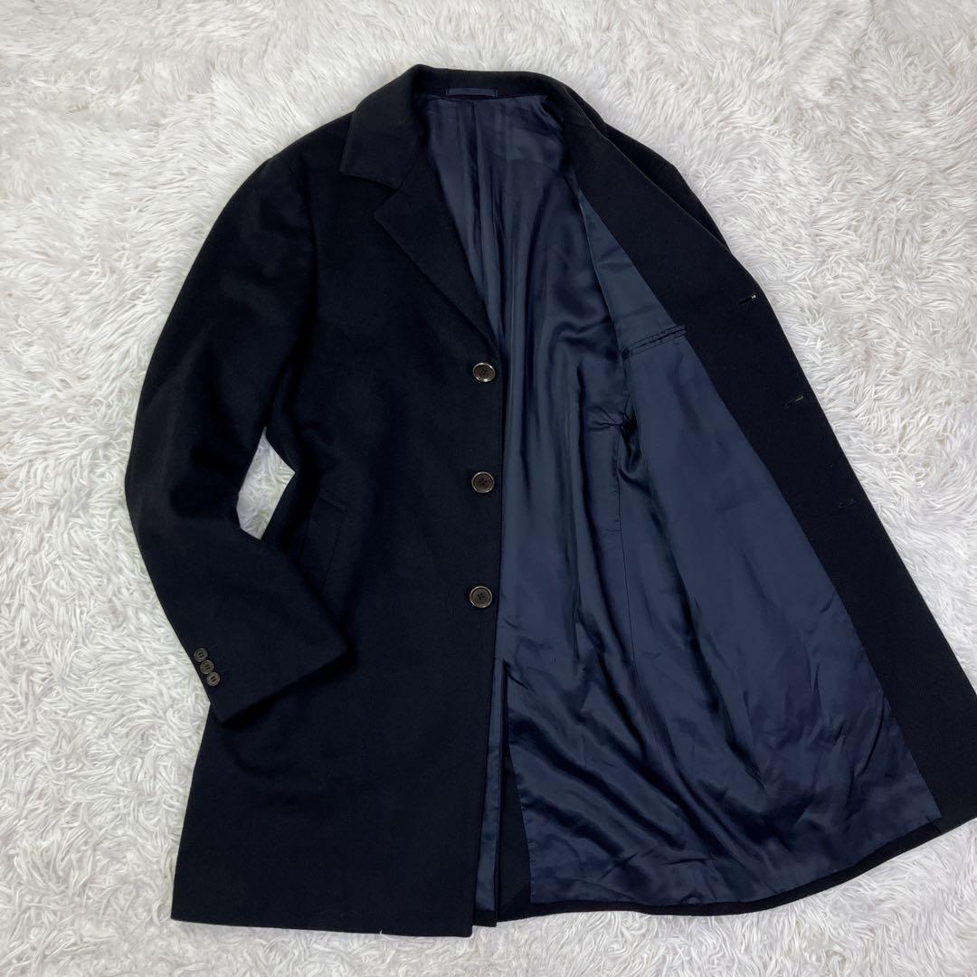 RING JACKETリングジャケット　カシミヤ混チェスターコート　48