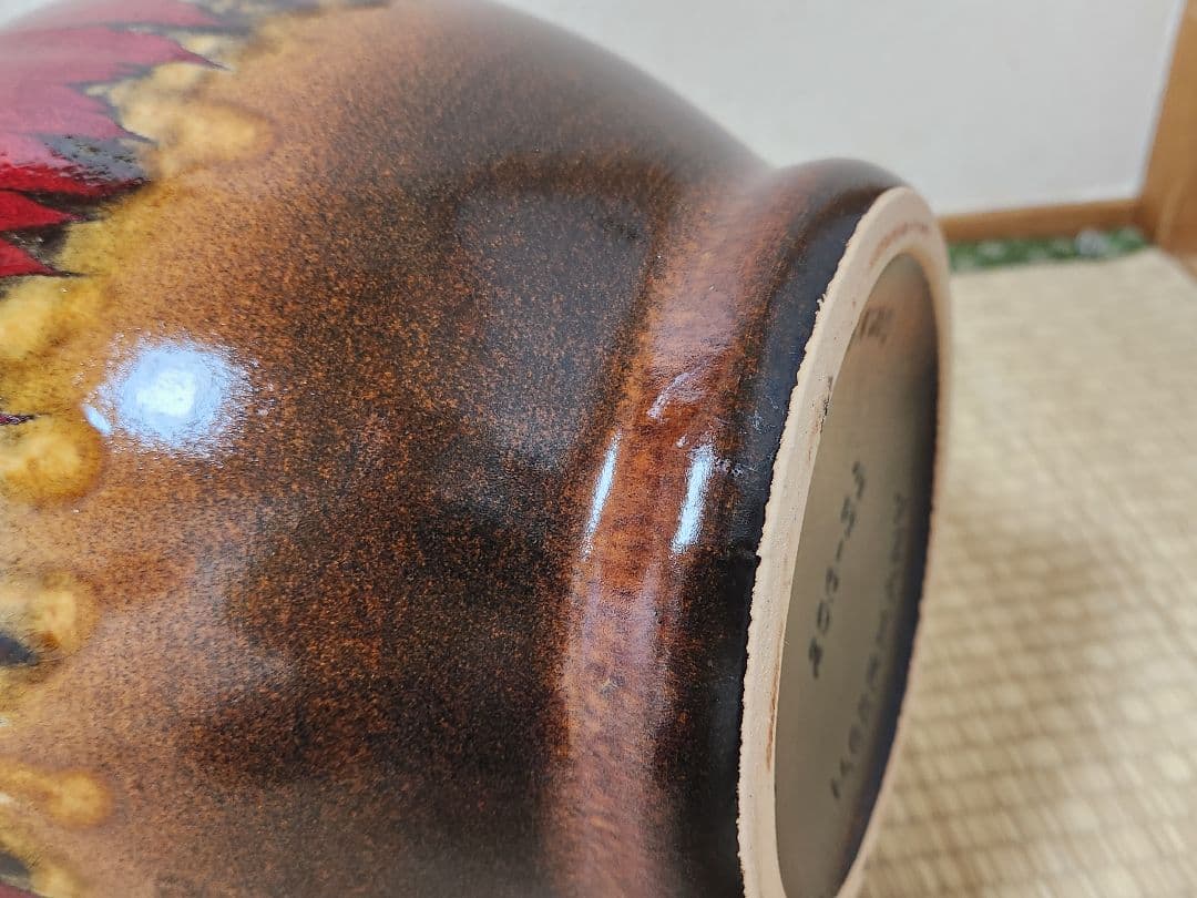 ファットラヴァ 西ドイツ 37.5cm 花瓶 Fatlava Scheurich