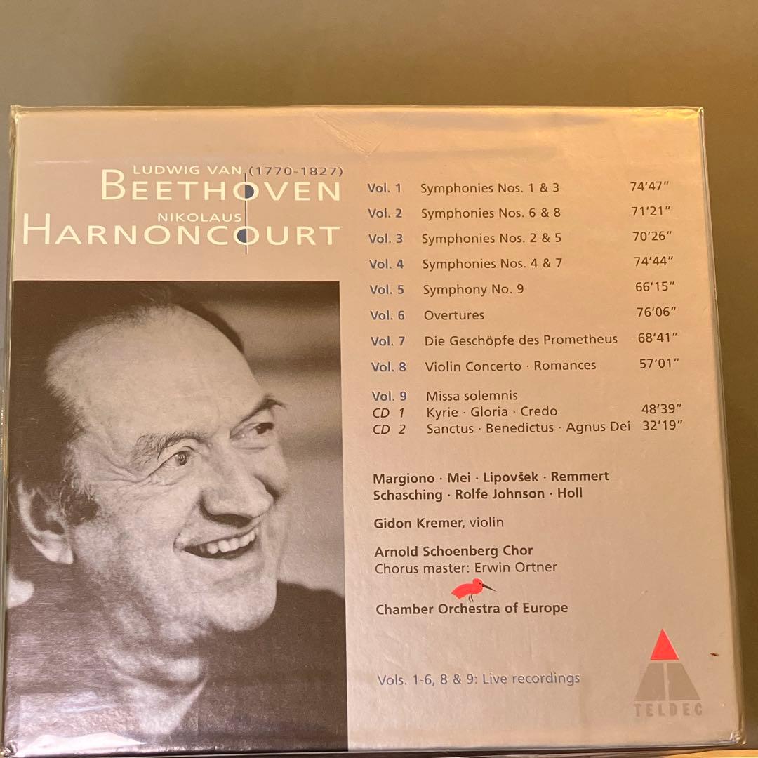 【新品同様】アーノンクール ヨーロッパ室内O ベートーヴェン 交響曲、ミサ、序曲