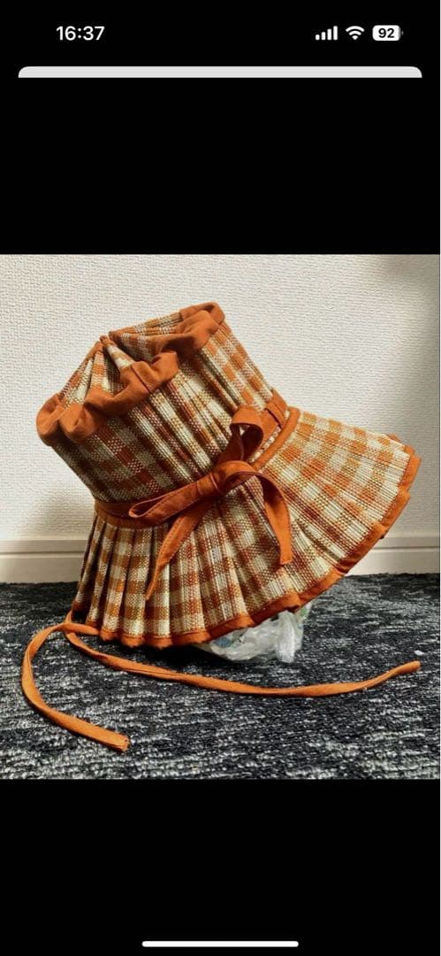 ローナマーレイ　Mサイズ　lornamurray 　カプリハット　オレンジ