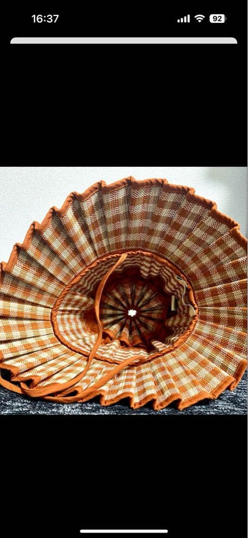 ローナマーレイ　Mサイズ　lornamurray 　カプリハット　オレンジ